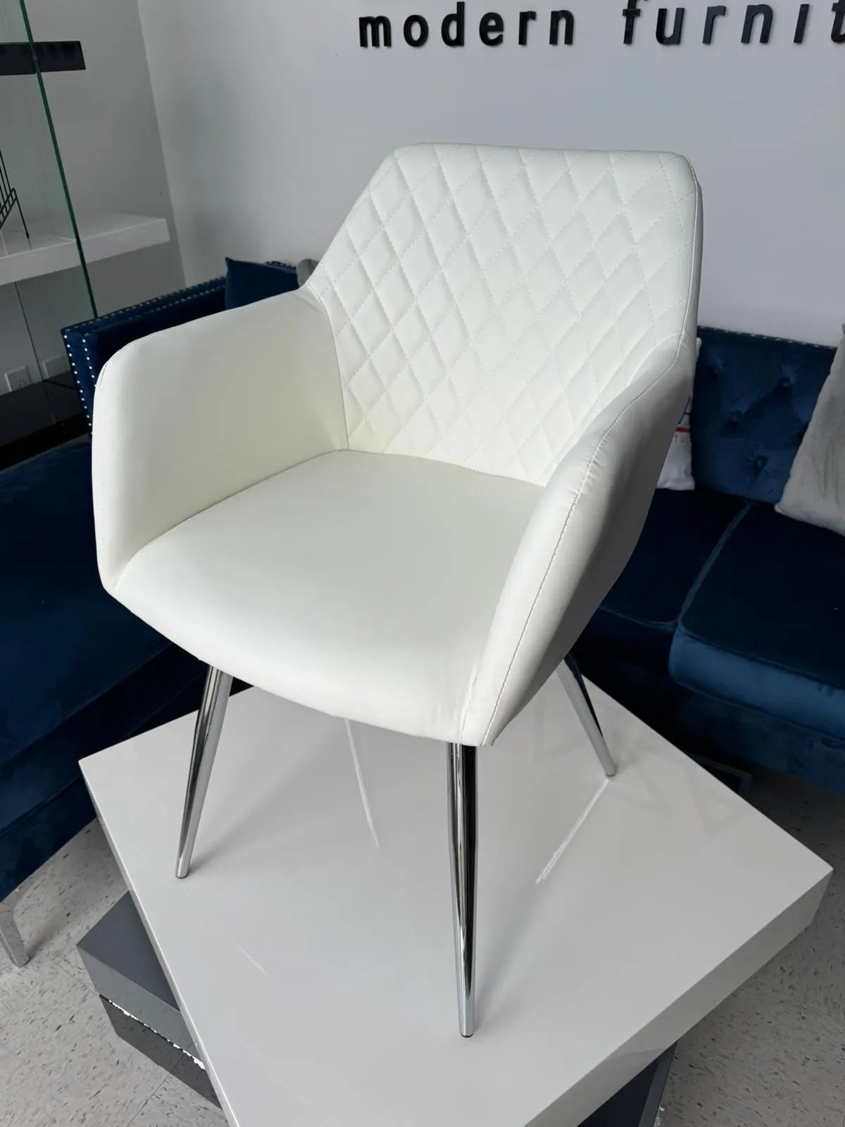 Alba Dining Chair White & Black