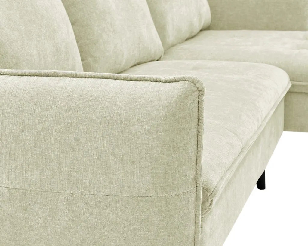 PARIS Sectional Right or Left in Beige, Light Gray or Dark Gray.