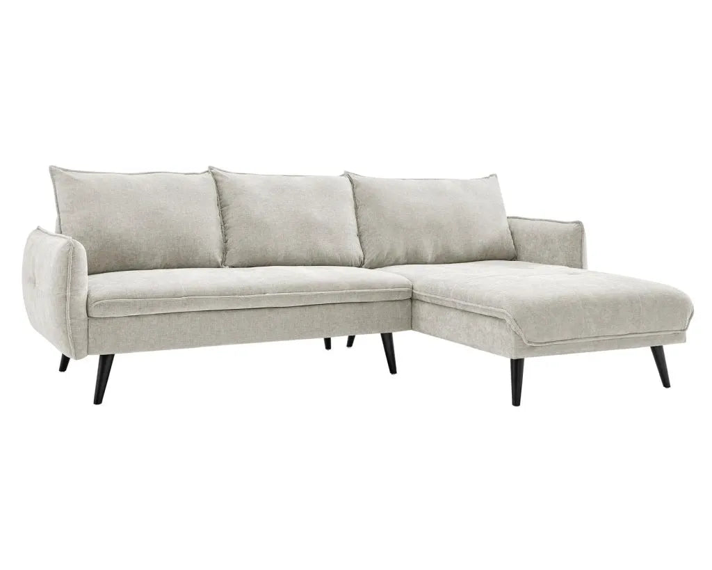PARIS Sectional Right or Left in Beige, Light Gray or Dark Gray.