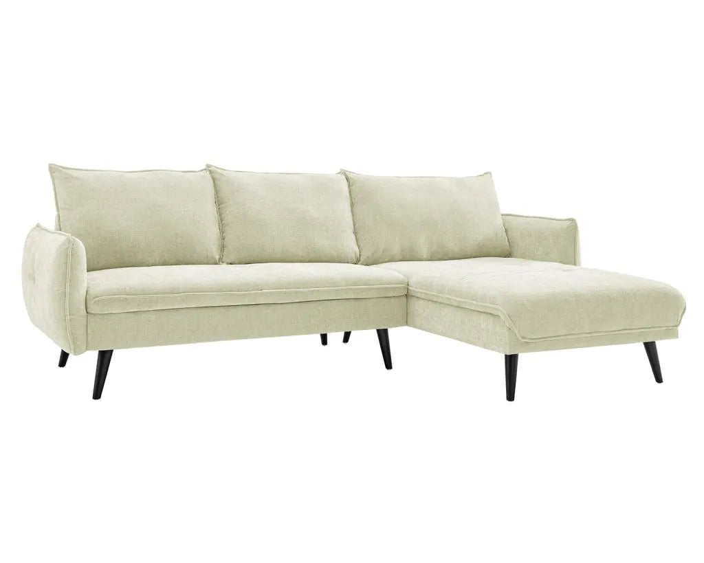 PARIS Sectional Right or Left in Beige, Light Gray or Dark Gray.
