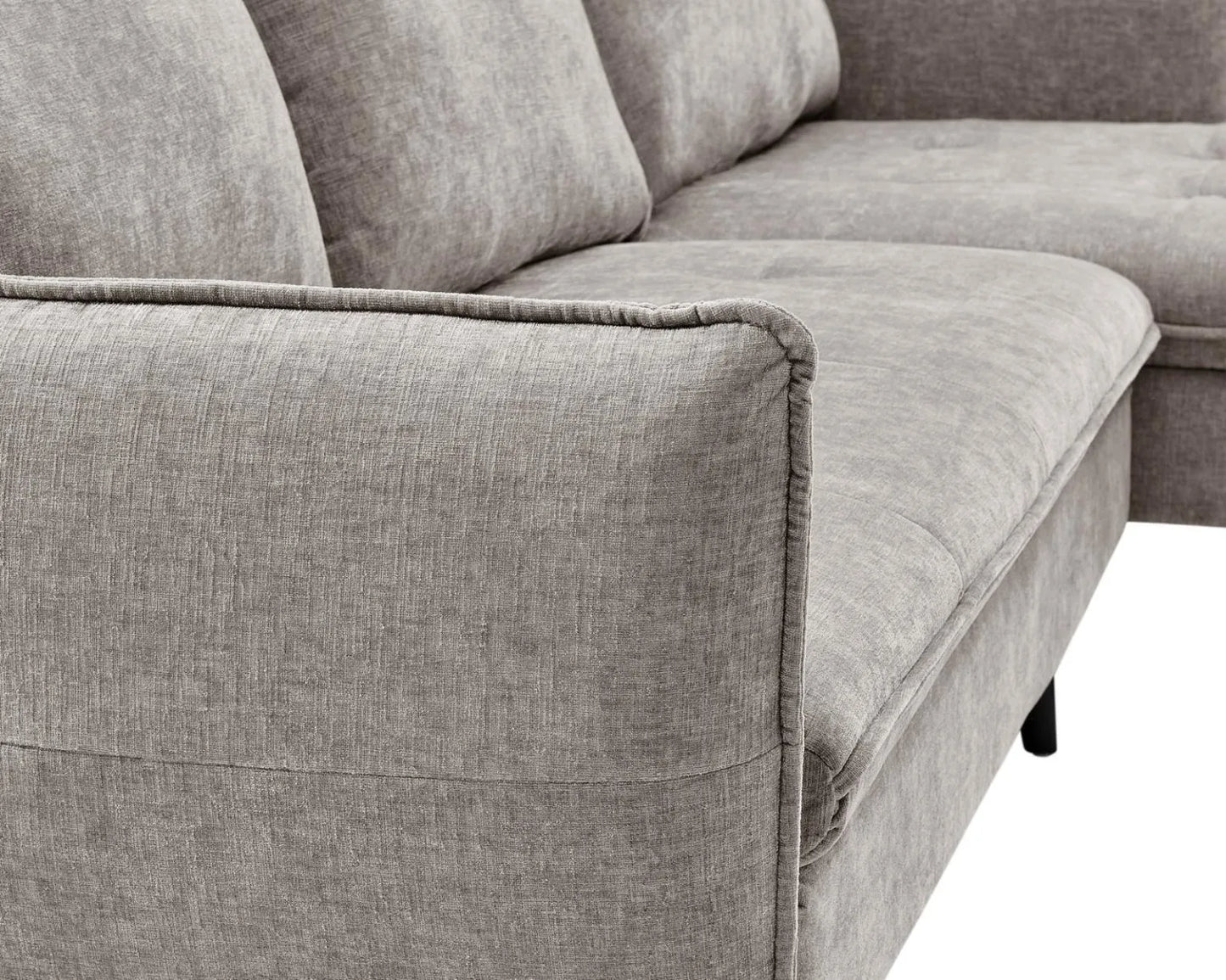 PARIS Sectional Right or Left in Beige, Light Gray or Dark Gray.