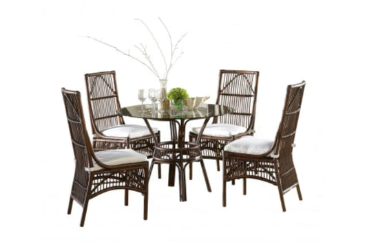 Bora Bora 6 PC Dining Set w/beige cushions