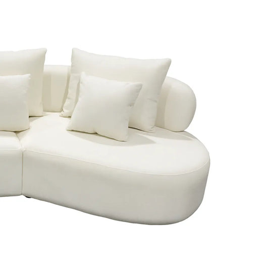 Grace Sectional Sofa with pillows Grey or White