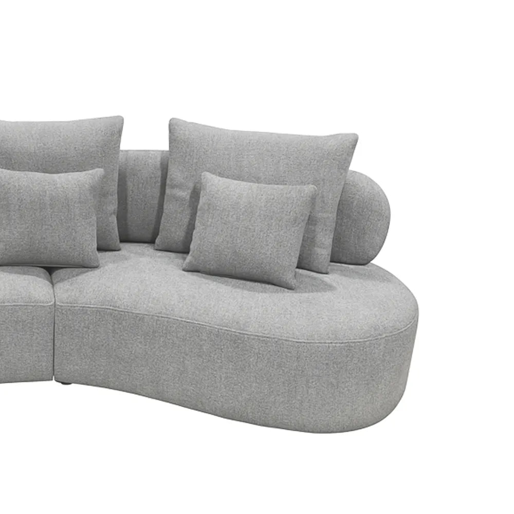 Grace Sectional Sofa with pillows Grey or White