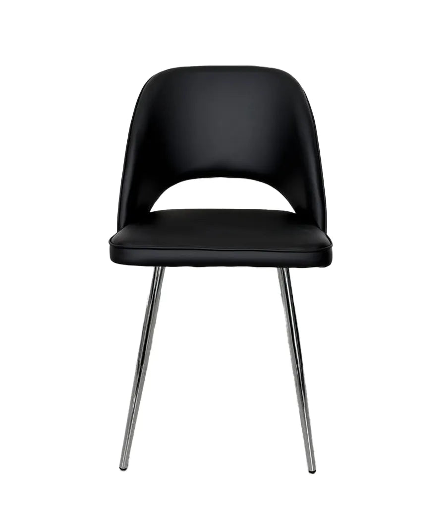 Hill Dining Chair Grey, Black & White.