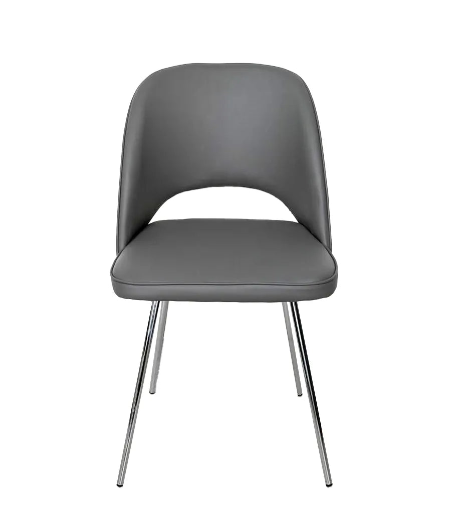 Hill Dining Chair Grey, Black & White.