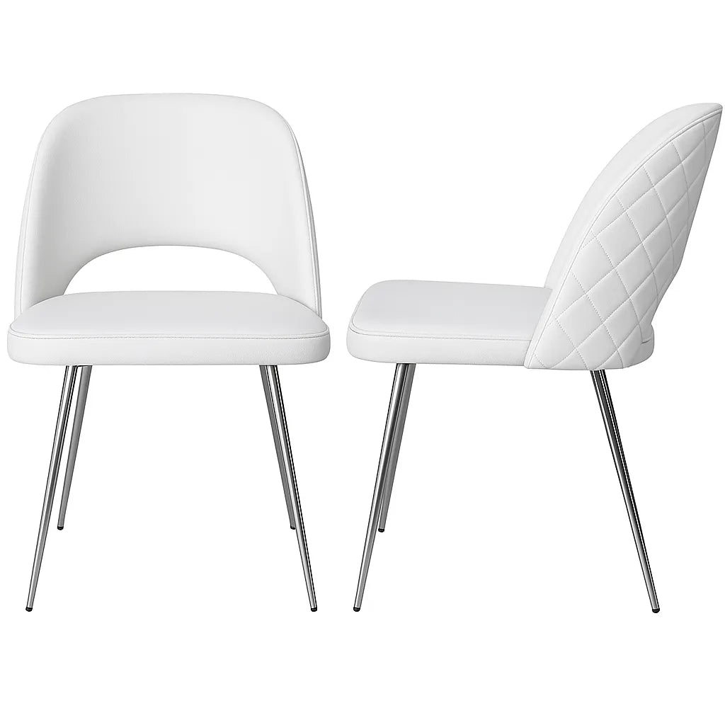 Hill Dining Chair Grey, Black & White.