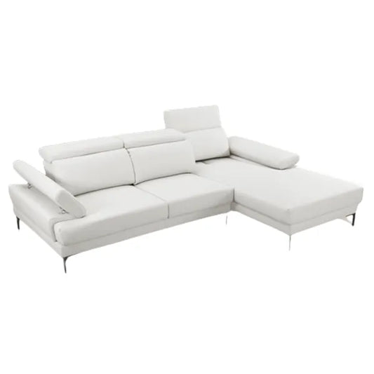 Kim Sectional in White or Grey and Left or Right - Venini Furniture 
