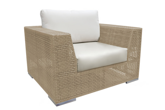Austin Lounge Chair w/off-white cushion
