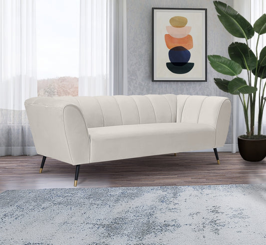 Beaumont Velvet Sofa SKU: 626Black-S