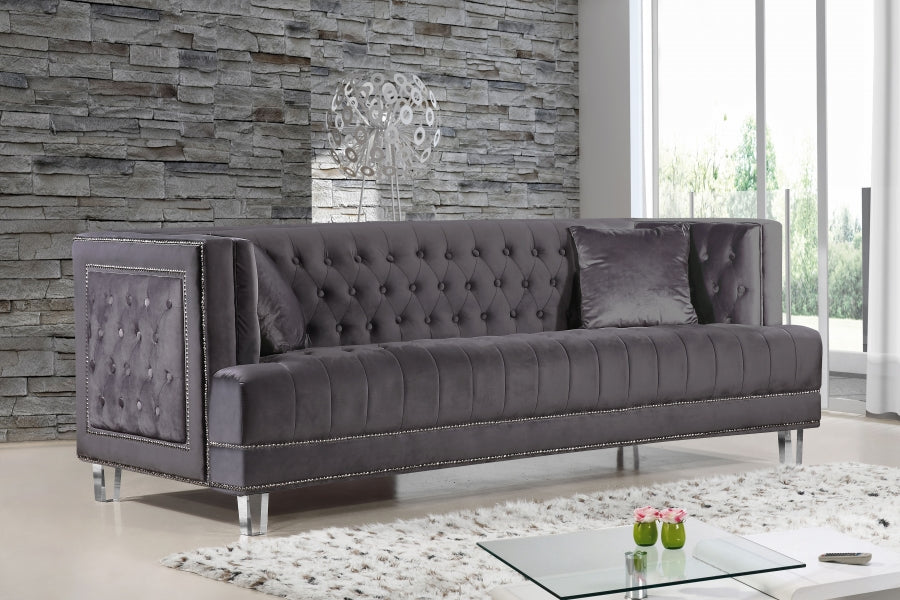 Lucas Velvet Sofa SKU: 609-S