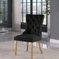 Carmen Velvet Dining Chair SKU: 812Cream-C