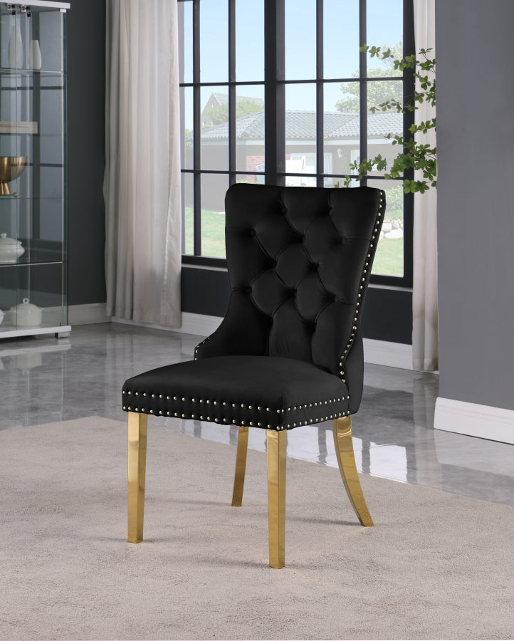 Carmen Velvet Dining Chair SKU: 812Cream-C