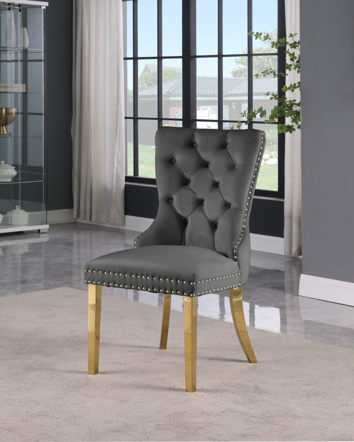 Carmen Velvet Dining Chair SKU: 812Cream-C