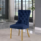 Carmen Velvet Dining Chair SKU: 812Cream-C