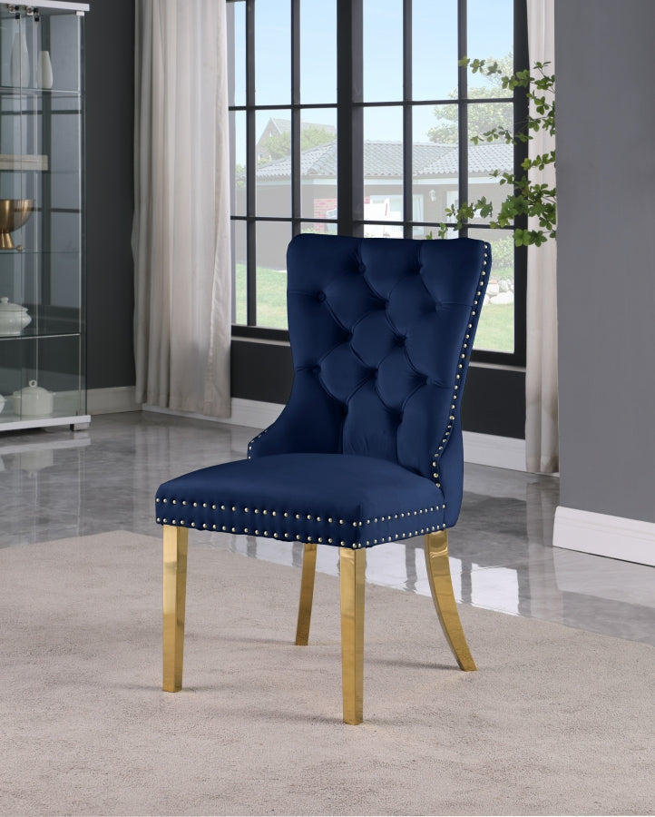 Carmen Velvet Dining Chair SKU: 812Cream-C