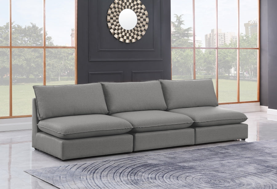 Mackenzie Linen Textured 120" Modular Sofa Model: 688-S120A
