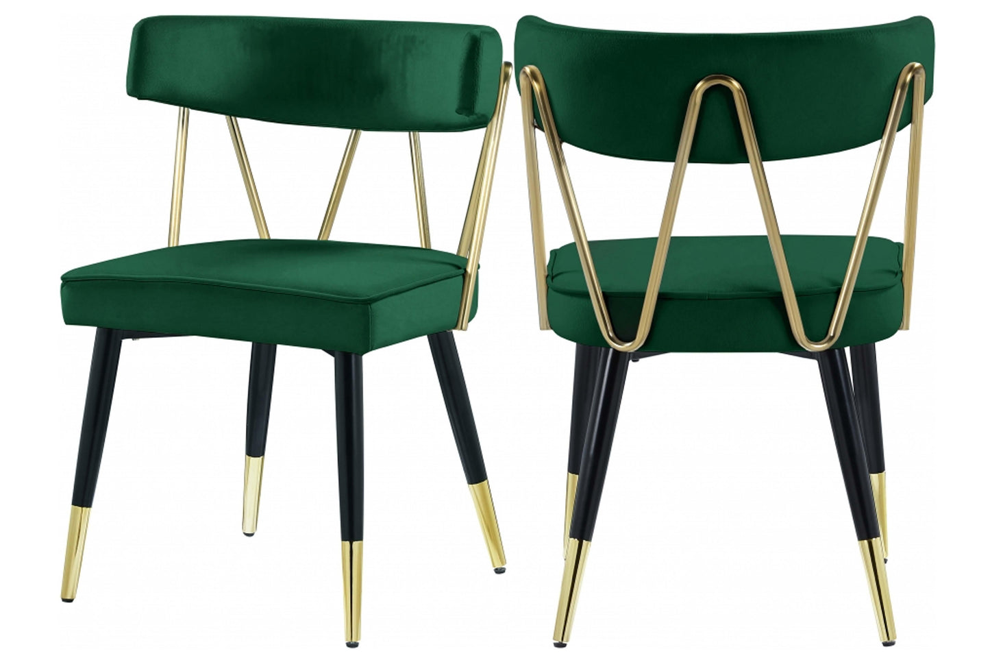 Rheingold Velvet Dining Chair SKU: 854-C - Venini Furniture 