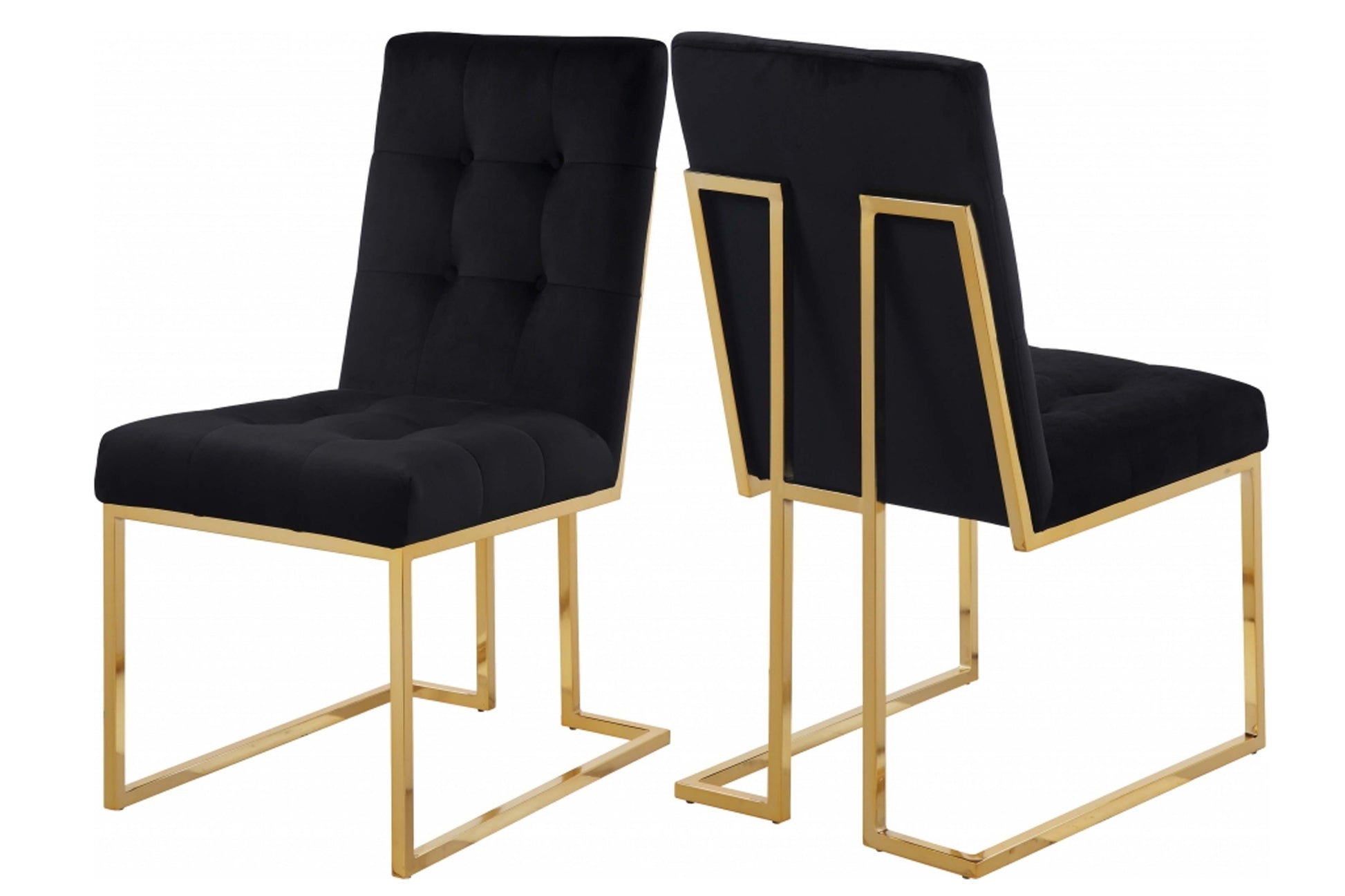 Pierre Velvet Dining Chair SKU: 714-C - Venini Furniture 