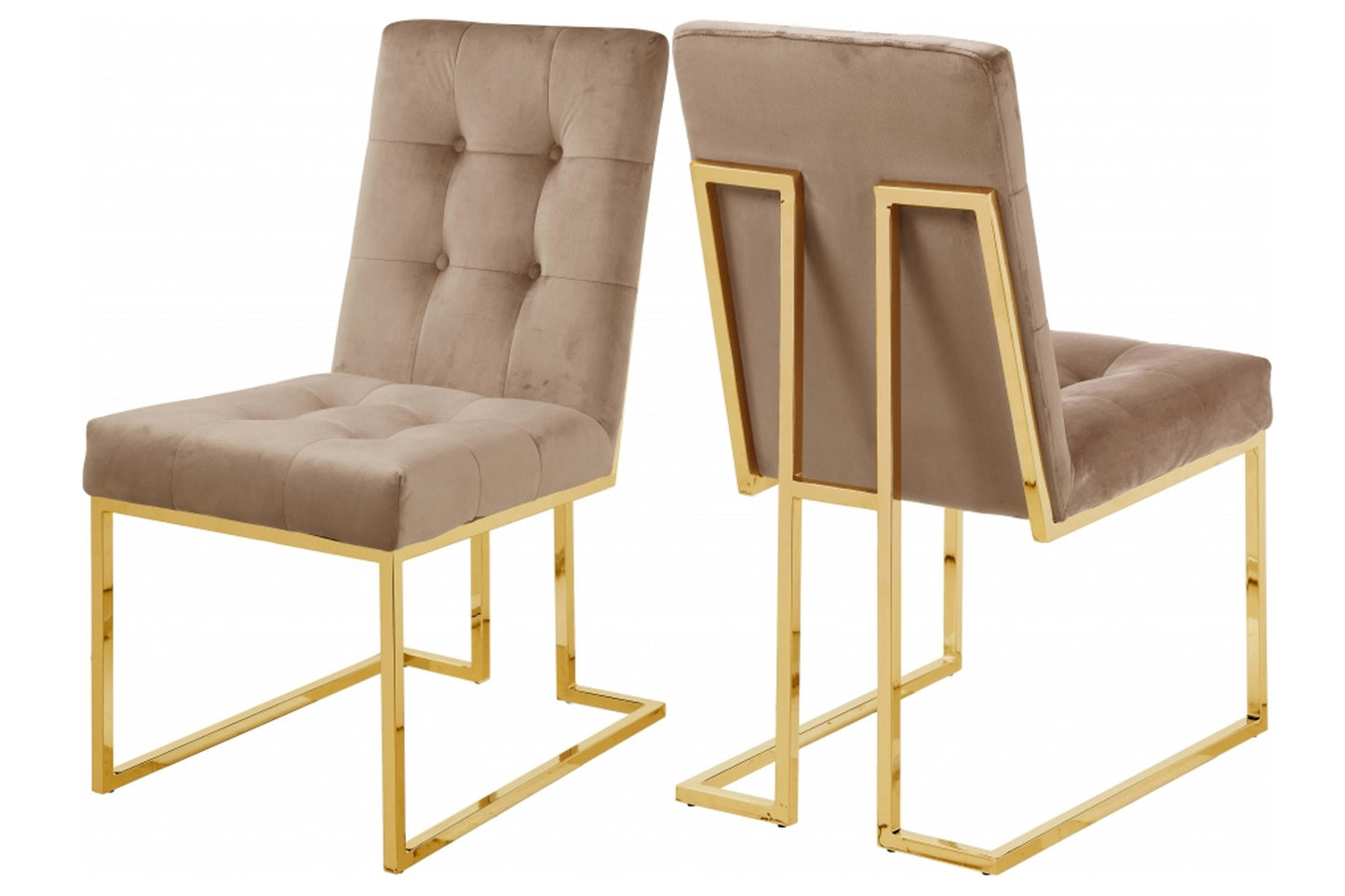 Pierre Velvet Dining Chair SKU: 714-C - Venini Furniture 