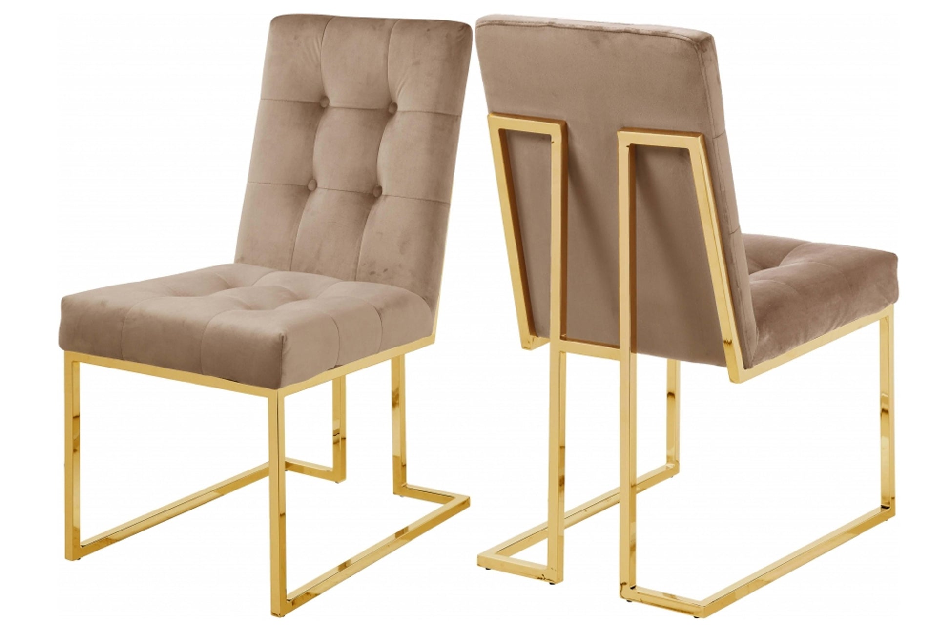Pierre Velvet Dining Chair SKU: 714-C - Venini Furniture 