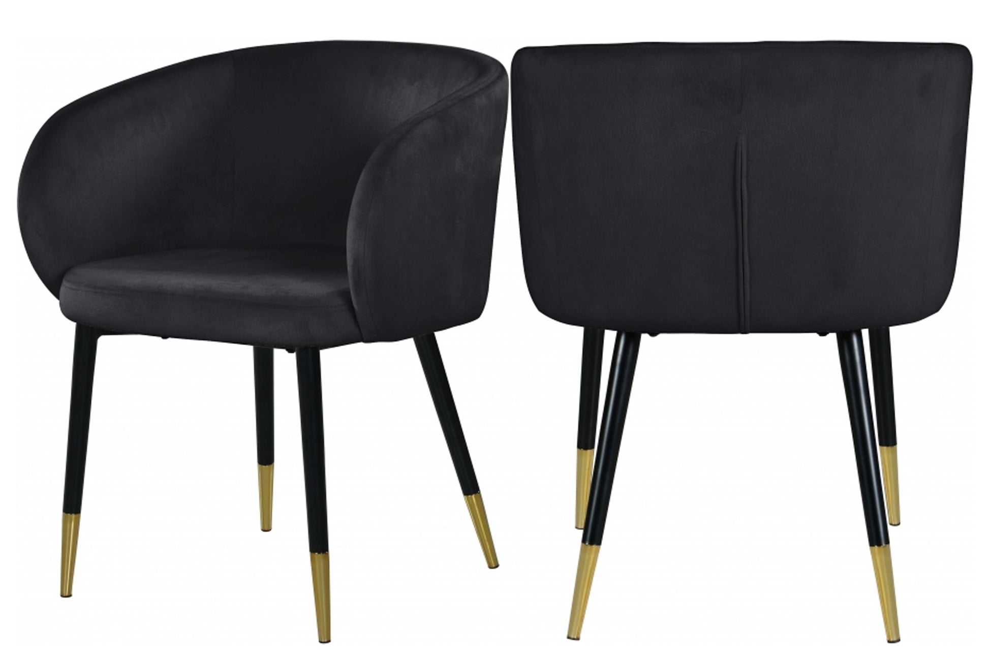 Louise Velvet Dining Chair SKU: 733-C - Venini Furniture 