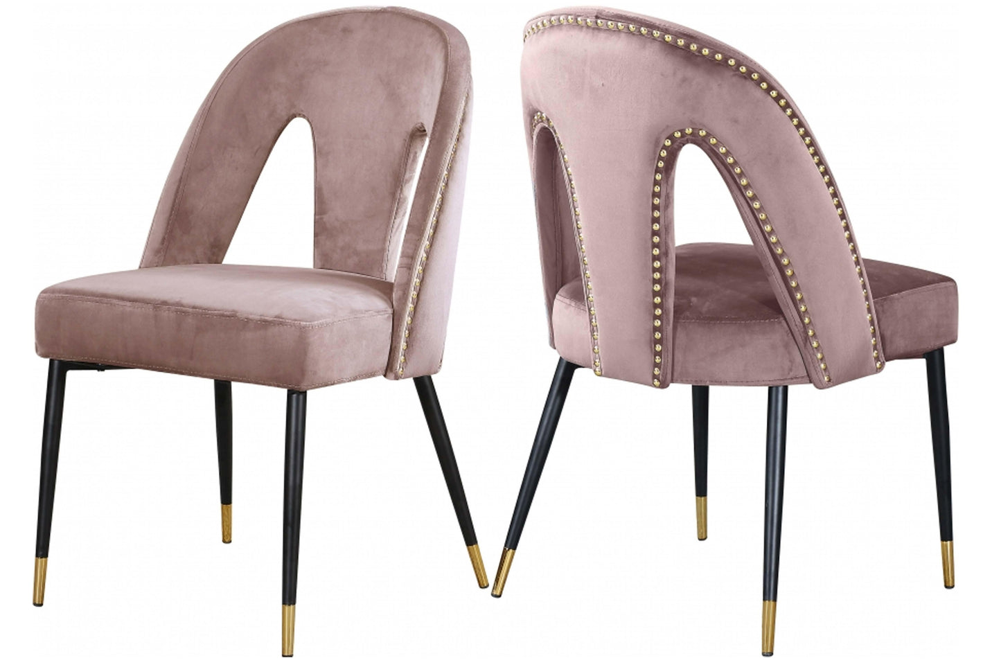 Akoya Velvet Dining Chair SKU: 794-C - Venini Furniture 