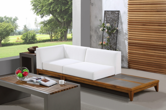 Rio Outdoor Off White Waterproof Modular Sofa SKU: 389White-S94