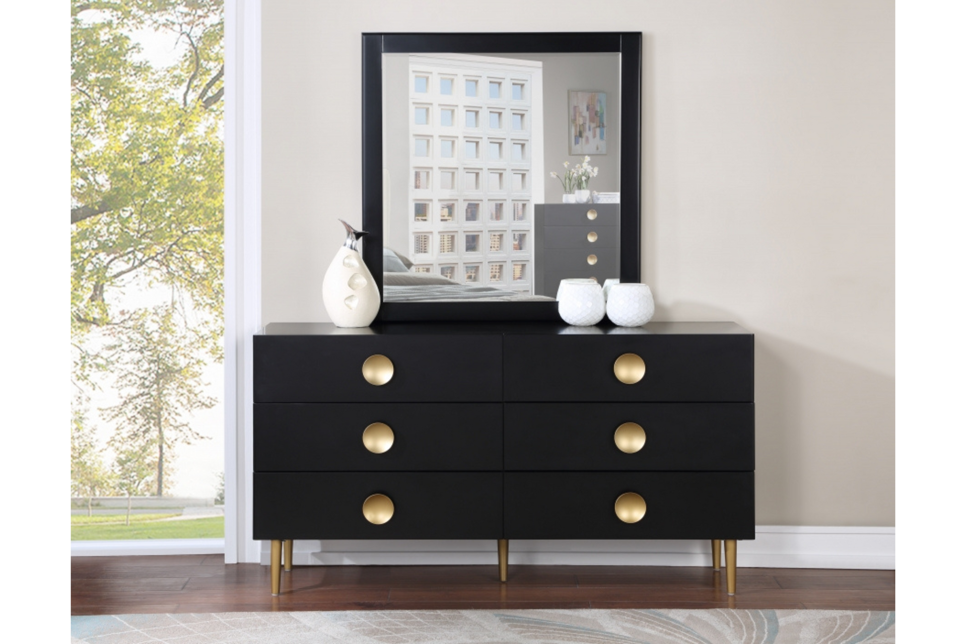 modern black desser