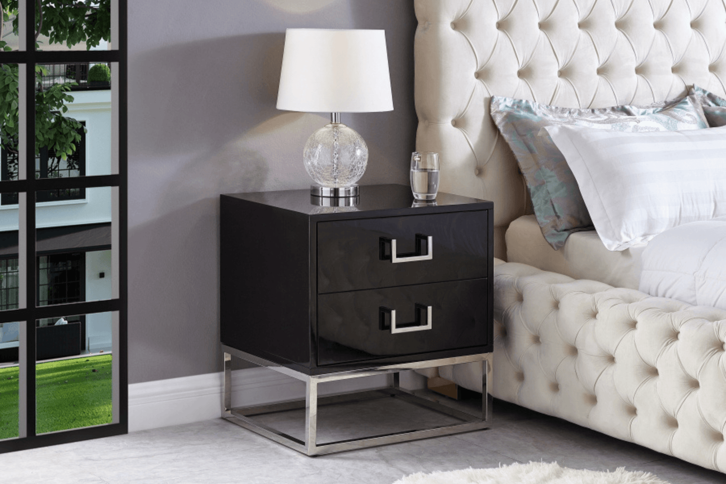 black nightstand