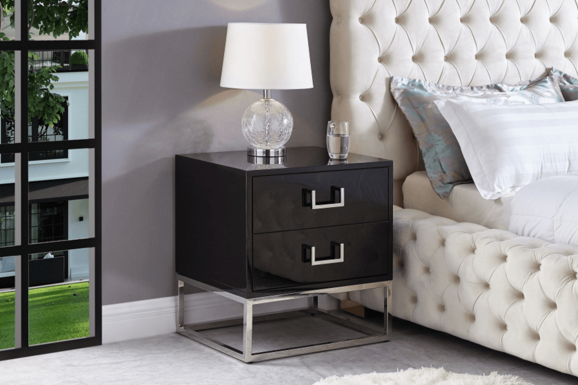 black nightstand
