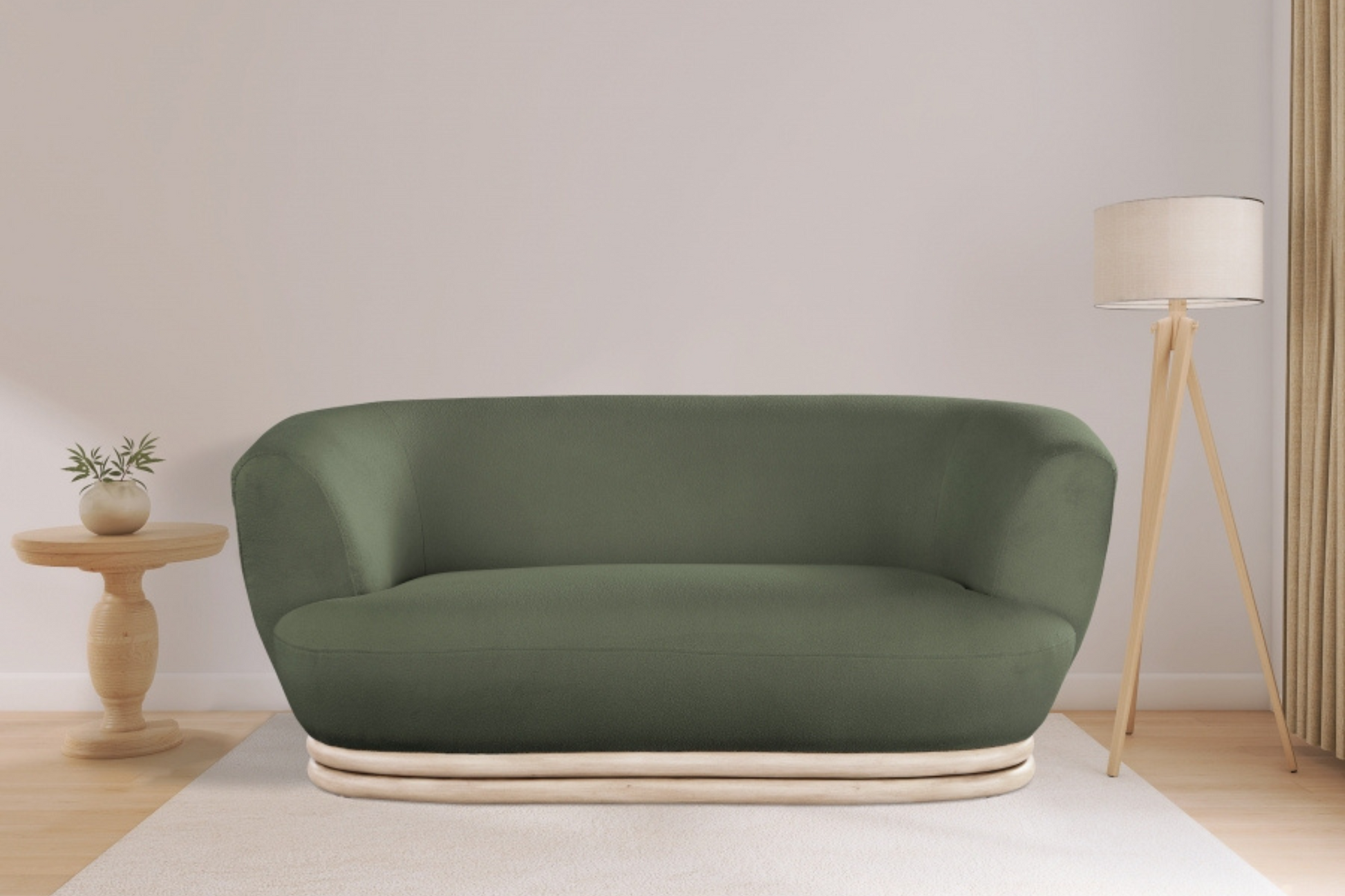 Elegant green loveseat sofa for every space