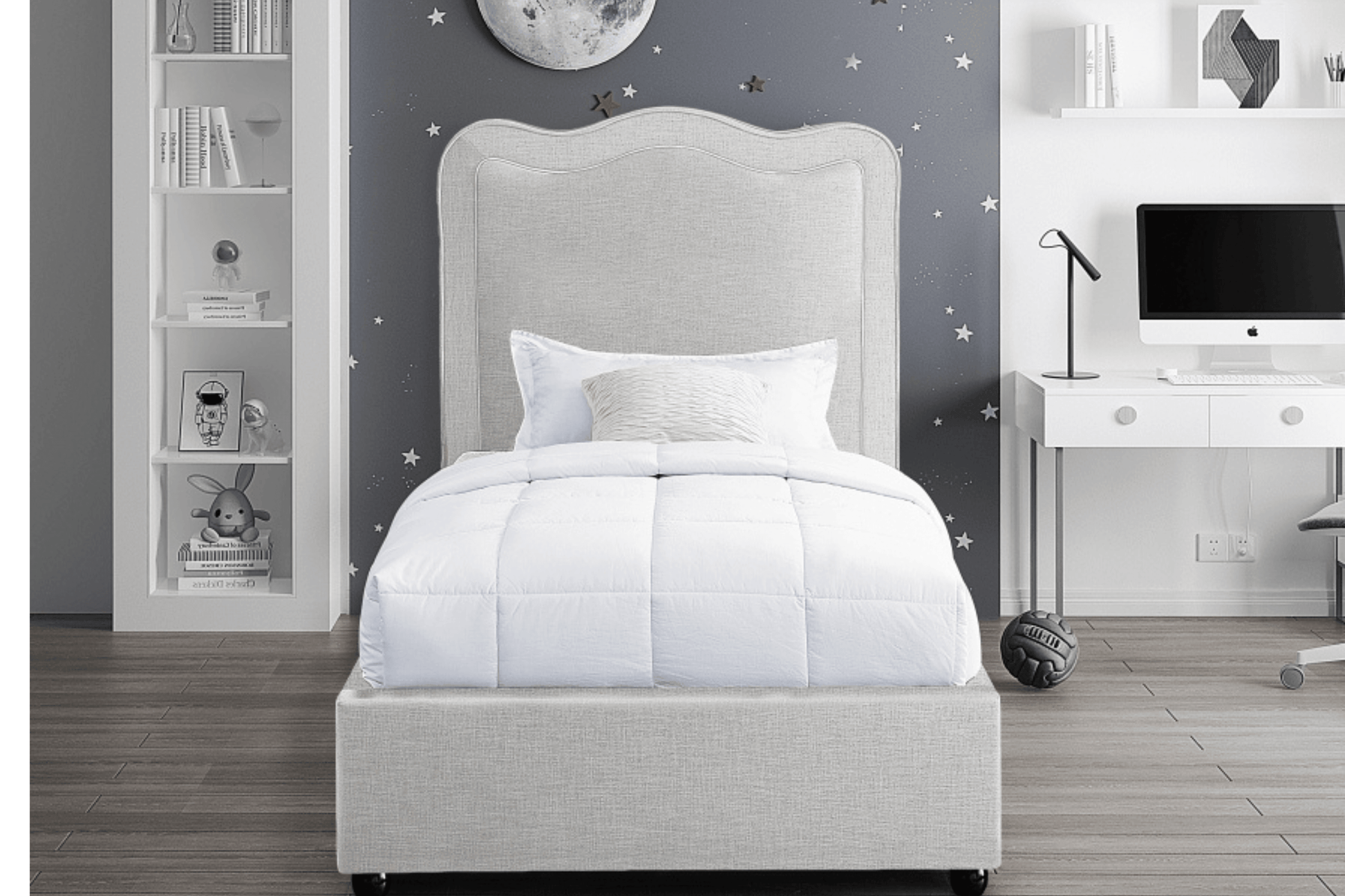 Felix Linen Fabric Bed SKU: Felix - Venini Furniture 