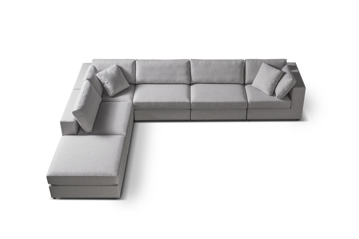 Soho sectional sofa gray Model CB-A2C3S1OGR