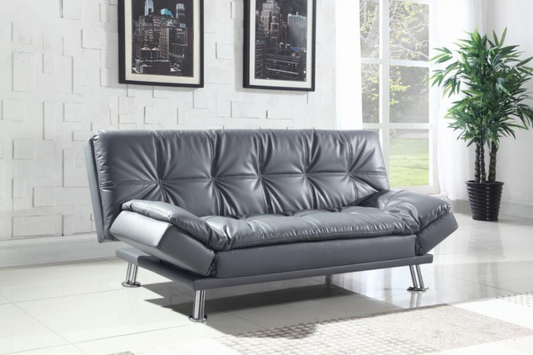 Cagliari Tufted Back Upholstered Sofa Bed Grey Model 18500096