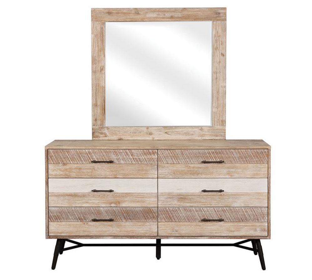 Marlow Rectangular Mirror Rough Sawn Multi Model #18215764 - Venini Furniture 