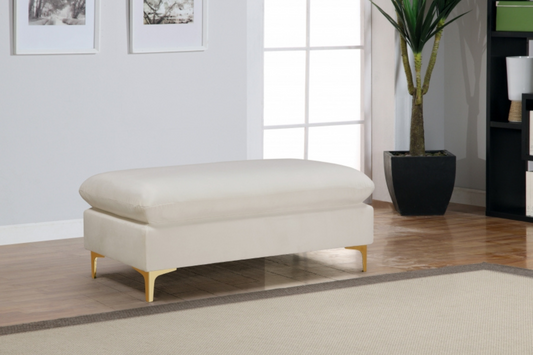 Naomi Velvet Ottoman | Bench SKU: 636-Ott