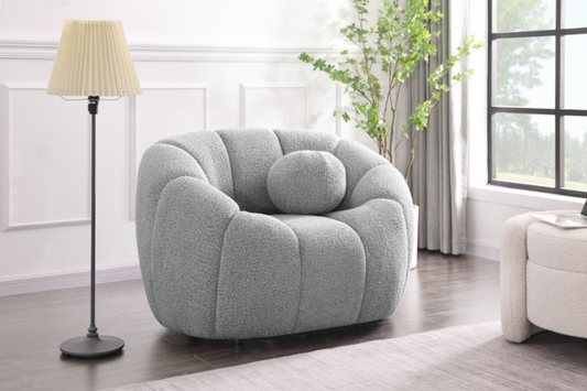 Elijah Boucle Fabric Chair SKU: 644-C