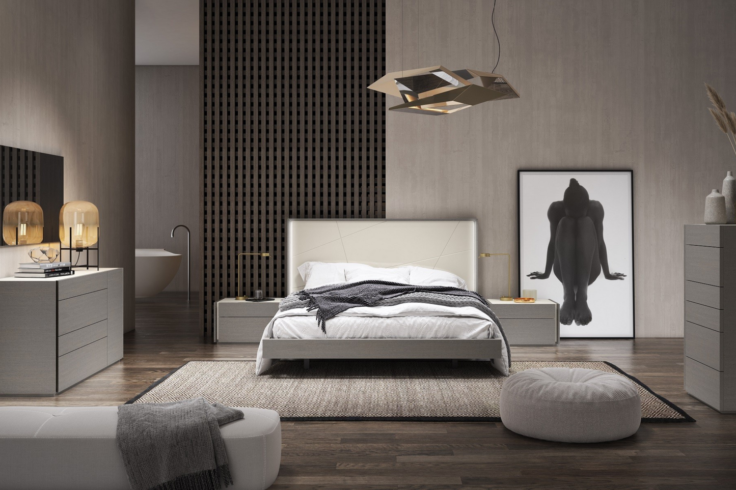 Sintra Premium Bedroom Chest in Grey SKU:17554
