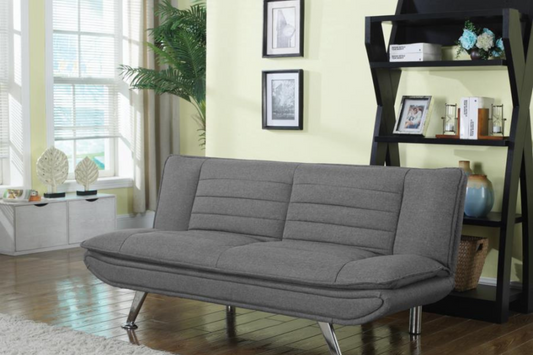 Jules Upholstered Sofa Bed with Pillow-top Seating Grey