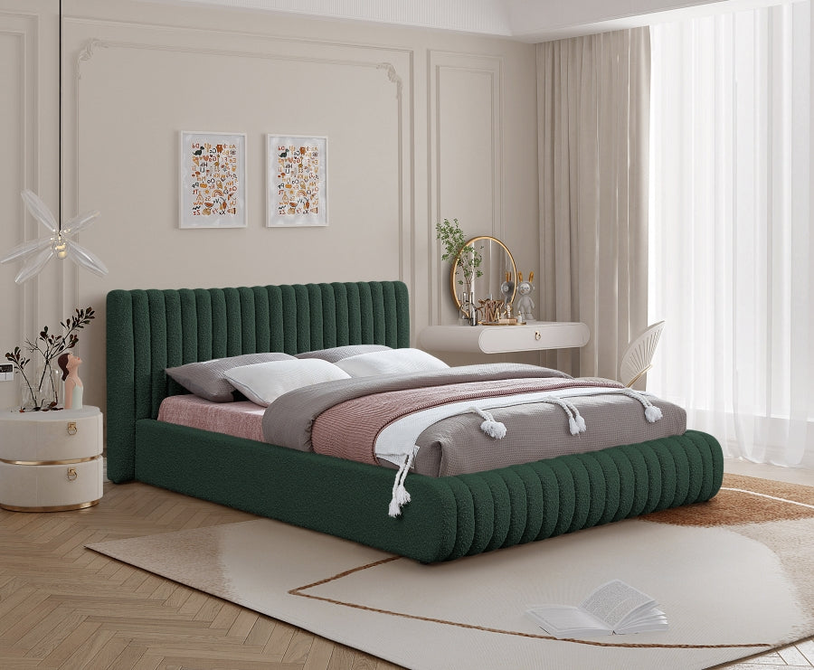Nash Boucle Fabric Bed SKU: NashCream-T