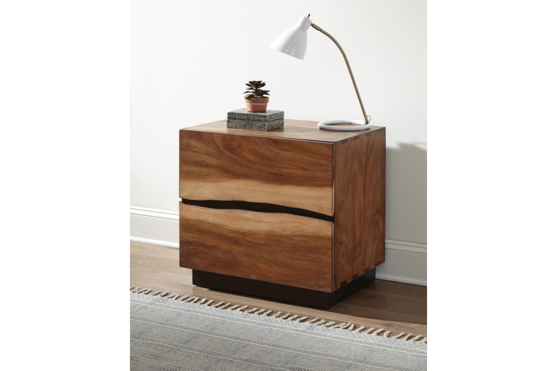 Bedroom nightstand with Smokey Walnut and Coffee Bean finish