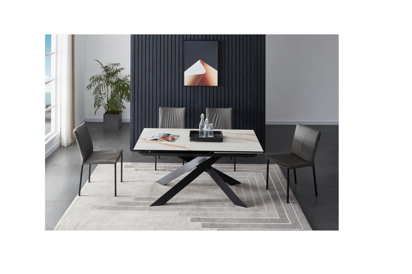 Mesa de comedor extensible Calcutta SKU: 18882 