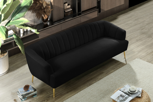 Tori Velvet Sofa SKU: 657-S