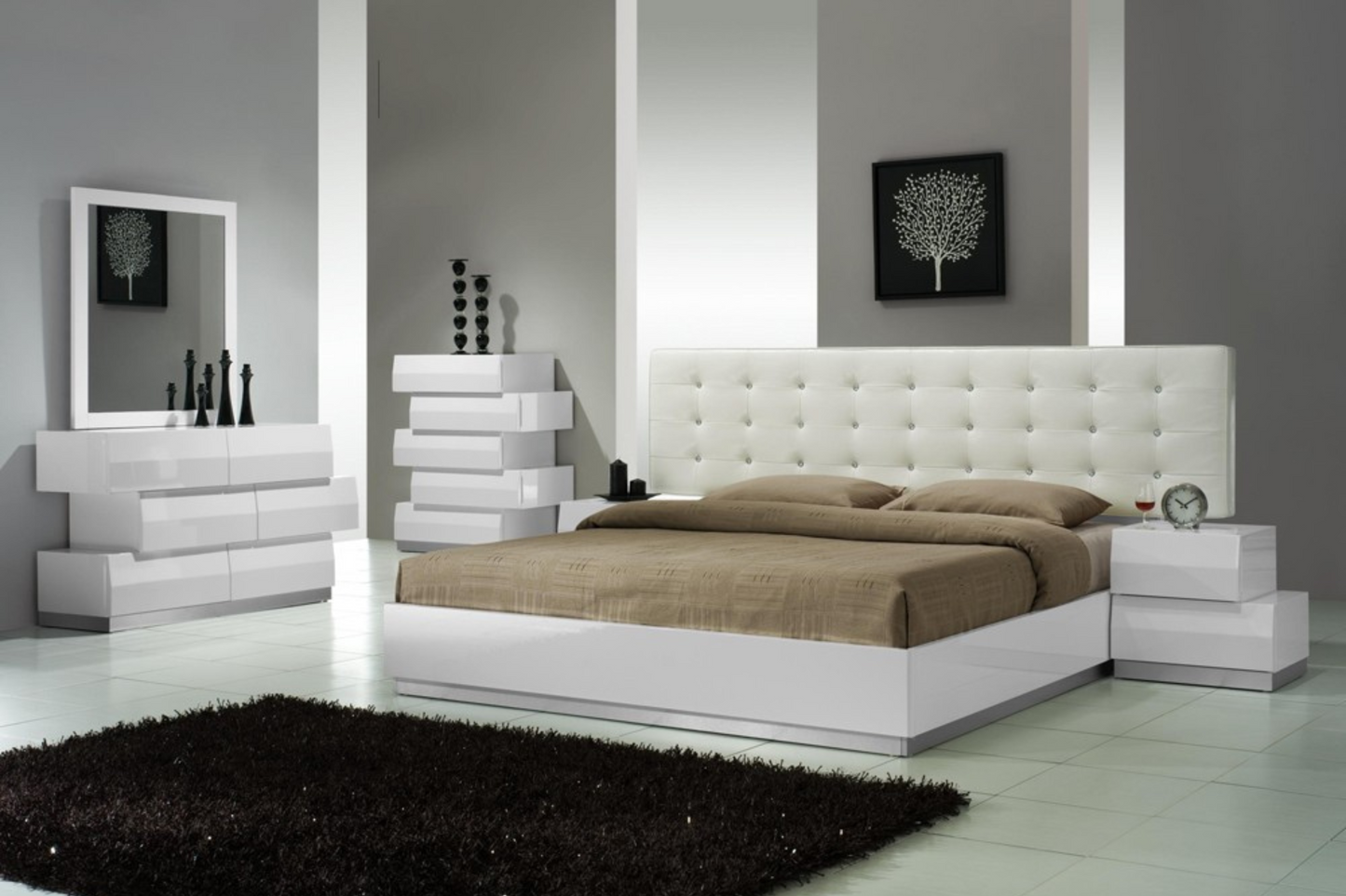 Milan Bedroom Bed SKU: 17687