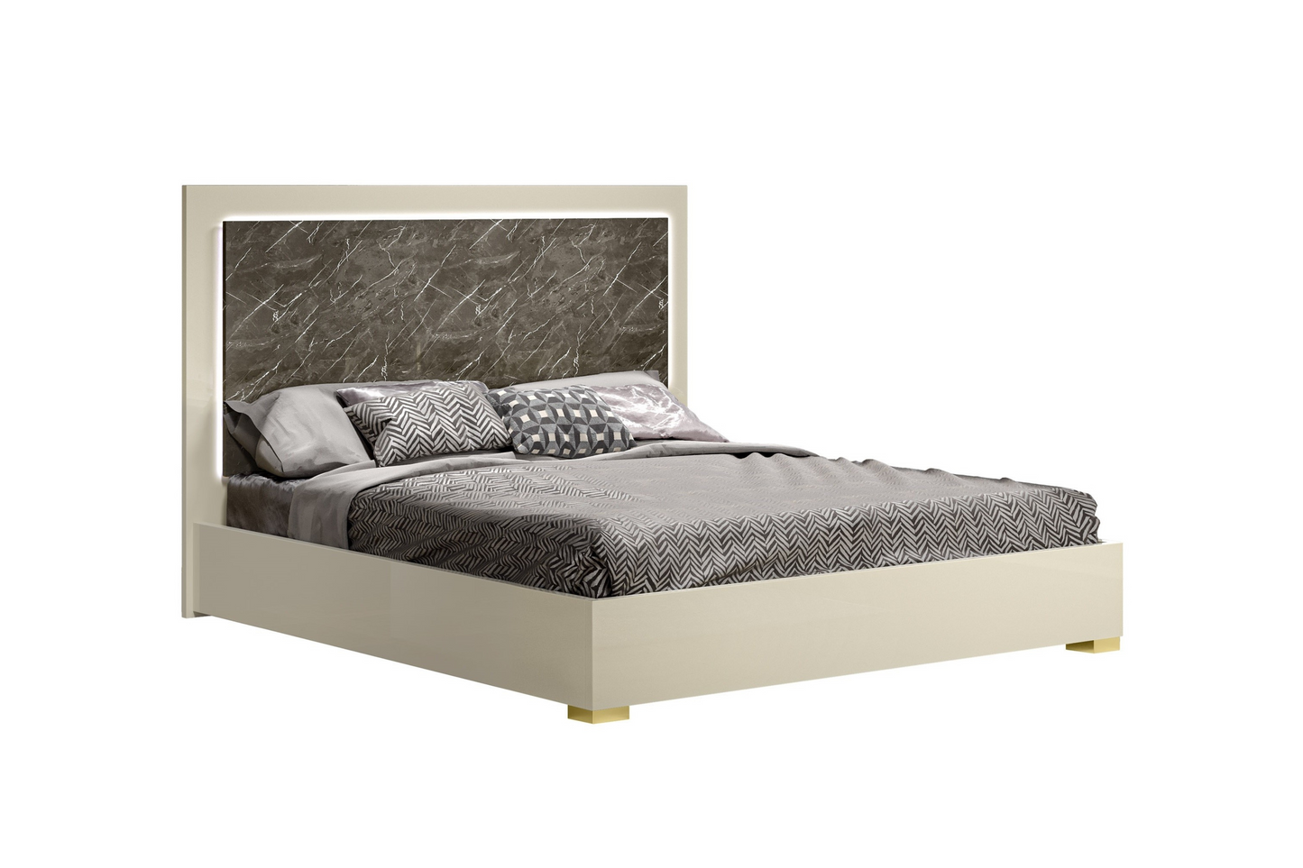 Travertine Premium Bedroom Bed SKU:18772