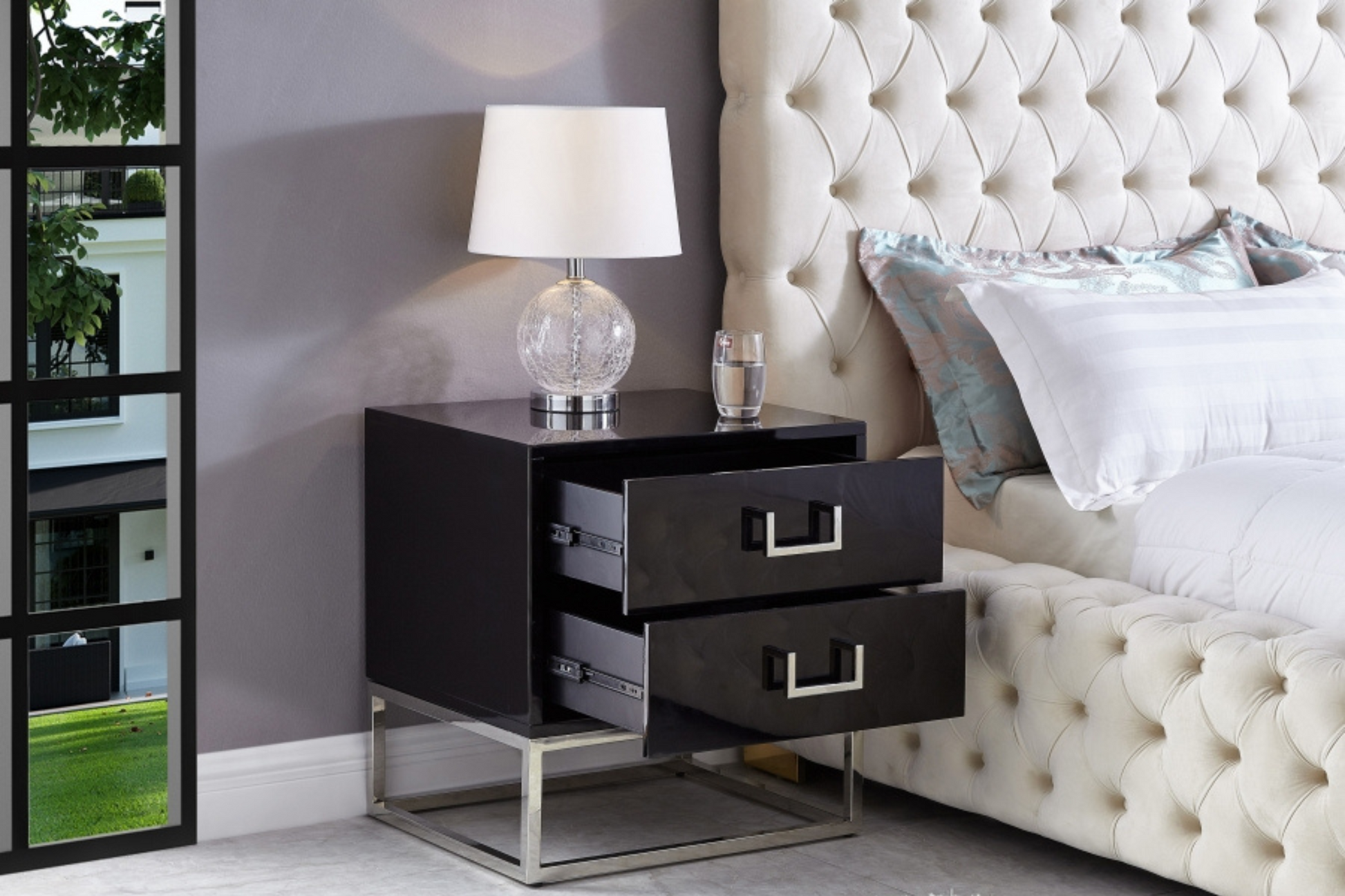 black nightstand