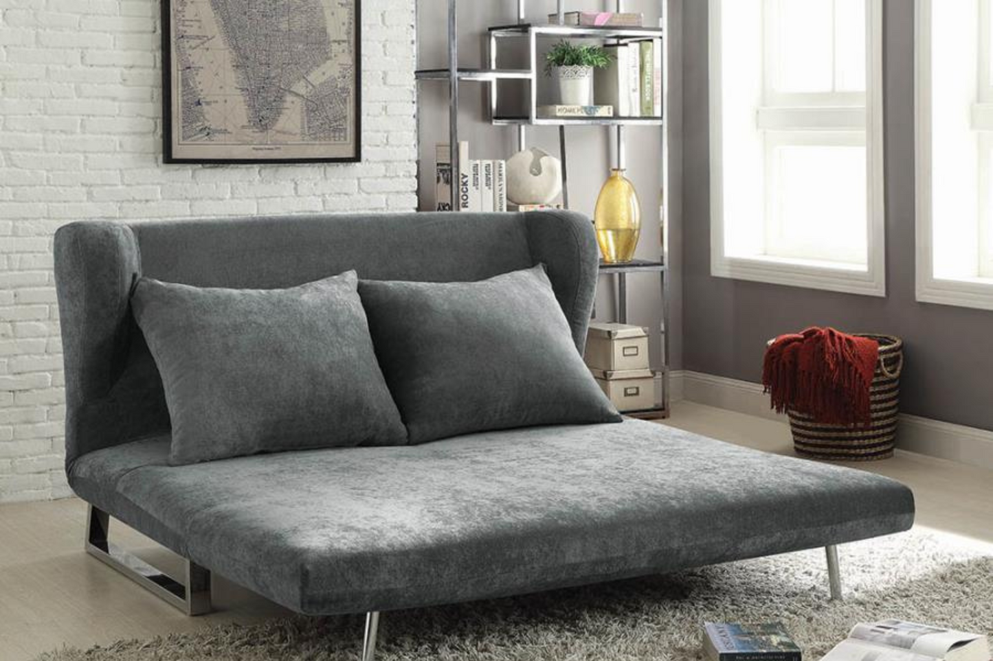 Lorenzo Upholstered Sofa Bed Grey Model 18551074