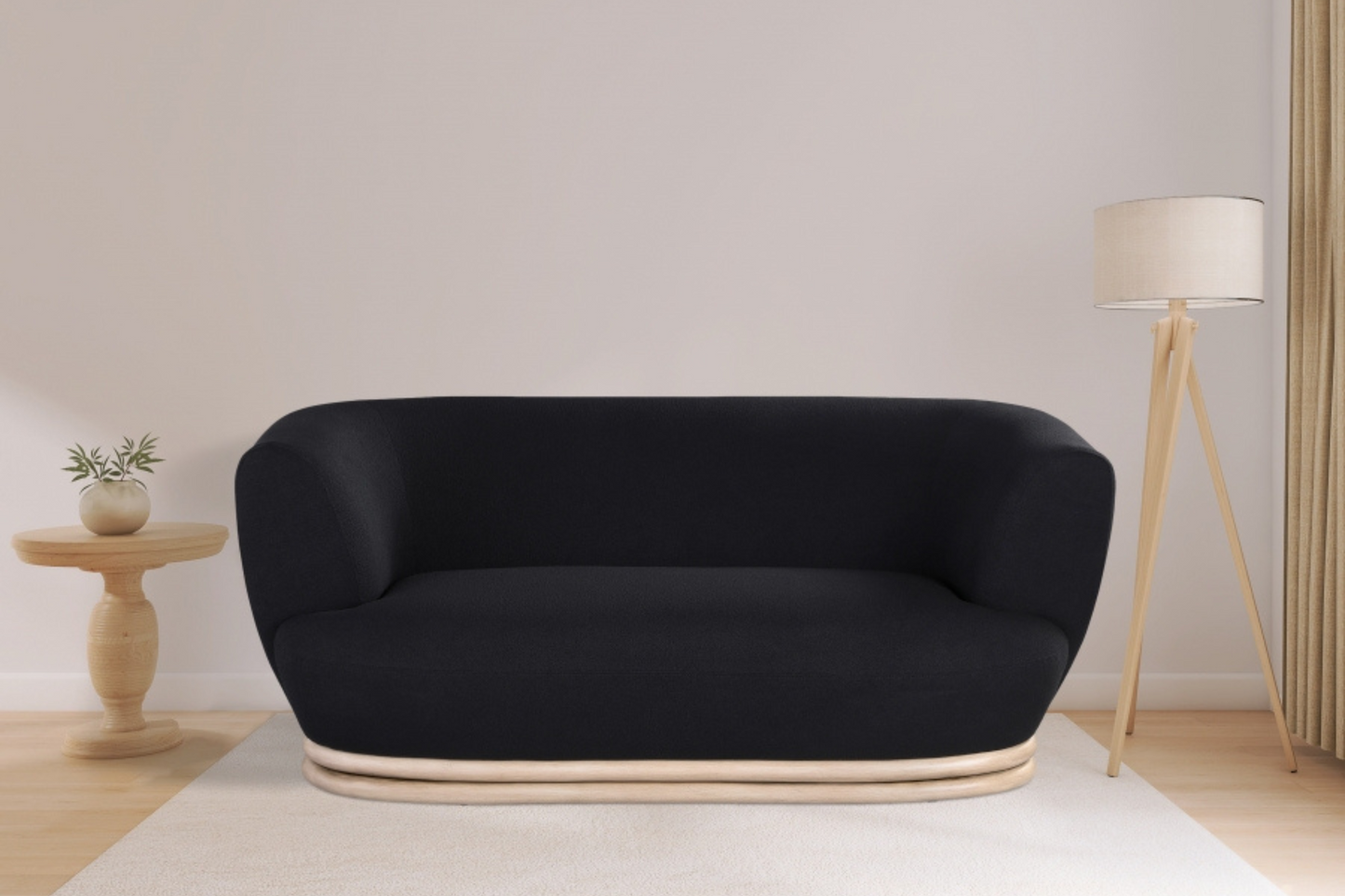 Elegant black loveseat sofa for every space