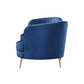 Sofá tapizado Sophia con respaldo en color camello, modelo azul 18506861